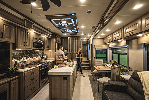 luxury travel trailer toy hauler