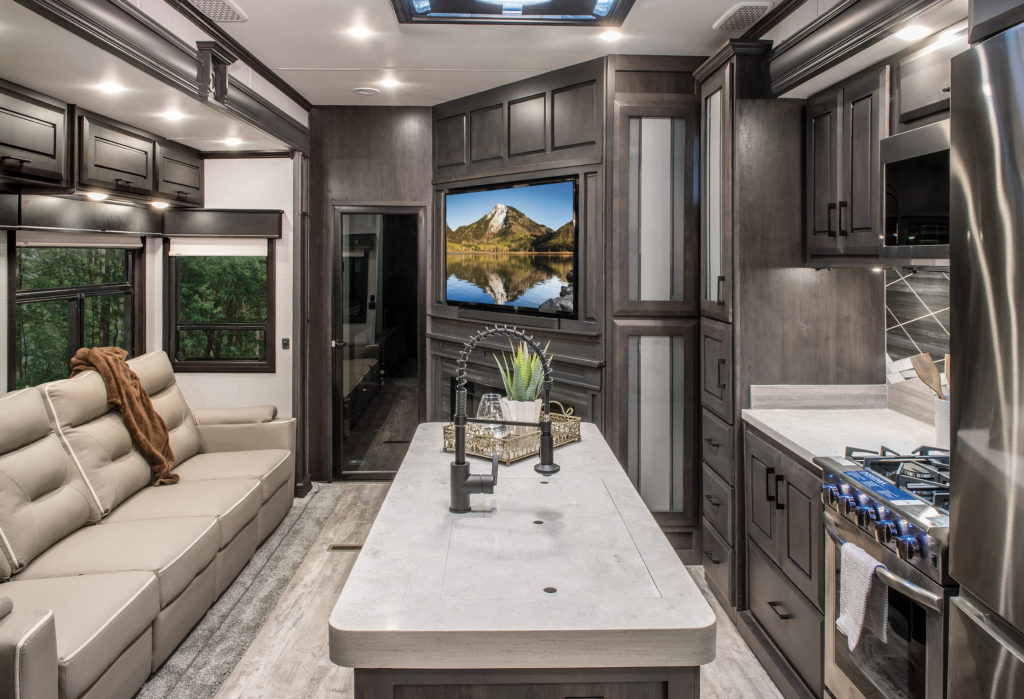 luxury travel trailer toy hauler